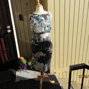 #605  NEW WOMAN'S FLORAL DRESS BY COAST  (SIZE 12)